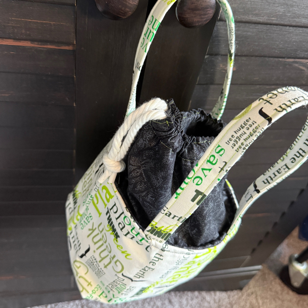 Handmade Yarn Ball Bucket – Portable Project Bag