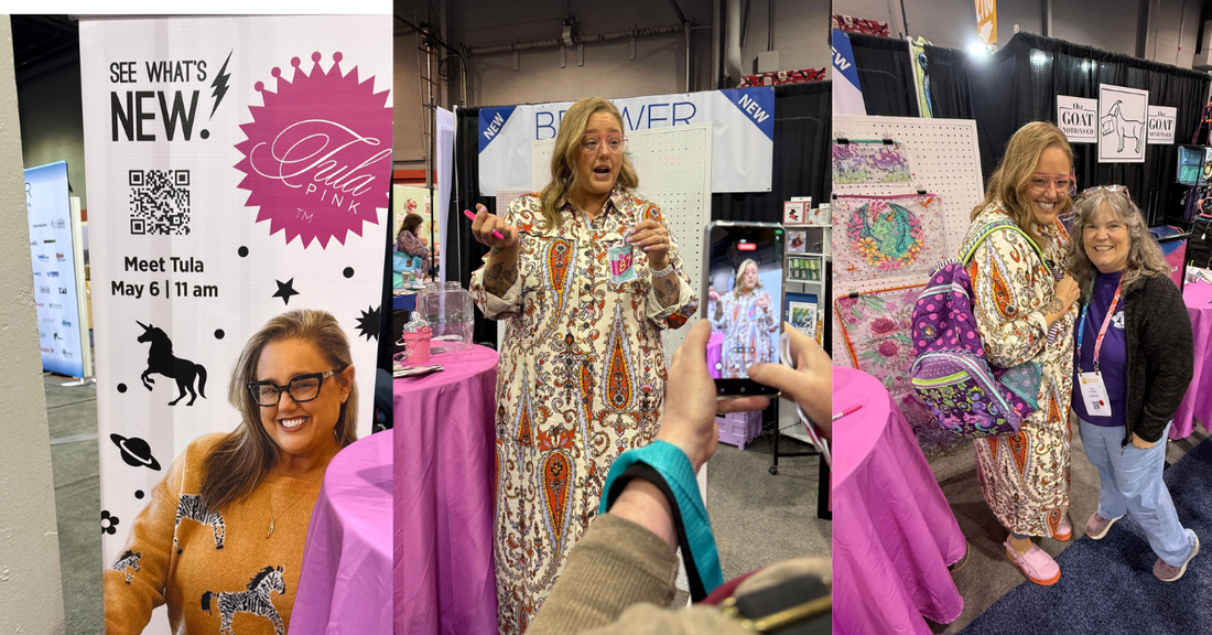 Images of Tula Pink at h+H Americas May 2026